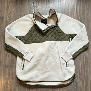 Abercrombie Asymmetrical Snap Fleece